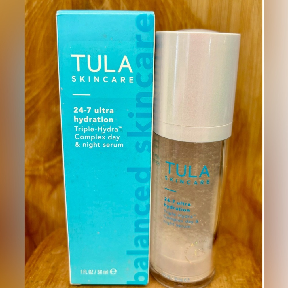 Tula Skincare 24-7 Ultra Hydration Day & Night serum, new